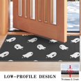 thumbnail image 3 of Happy Halloween Pumpkin Ghost Non Slip Washable Door Mat Horror Pumpkin Ghost Doormat Friendly for Entry Floor Mat Set Living Room Bedroom Bathroom Crystal Velvet 30x17 Inches, 3 of 7