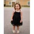 thumbnail image 4 of Oudiya Toddler Girls Tutu Party Dress Tulle Ruffle Hem Cami Summer Dress for Kids 2-6Y, 4 of 7