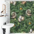thumbnail image 4 of Prehistoric Dinosaur Fossils Plants Shower Curtain for Bathroom Fabric Waterproof Shower Curtain with 12 Plastic Hooks for Home Hotel Bath Decor 72 X 72 Inches, 4 of 6