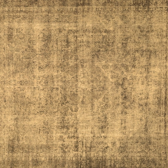 Ahgly Company Indoor Square Persian Brown Traditional Area Rugs, 3' Square