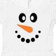 thumbnail image 3 of Inktastic Cute Smiling Snowman Face with Carrot Nose Girls Baby Dress, 3 of 4