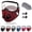 Dark Red, variant on Reusable Carbon Filter Dust Mask with Adjustable Goggles, 5-Layer Filtration Face Cover for Woodworking & Outdoor Work
