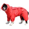 thumbnail image 1 of Chubasquero rojo para perro con capucha desmontable, abrigo con cordón, 10 tamaños oso de fresa  Electrónica, 1 of 3