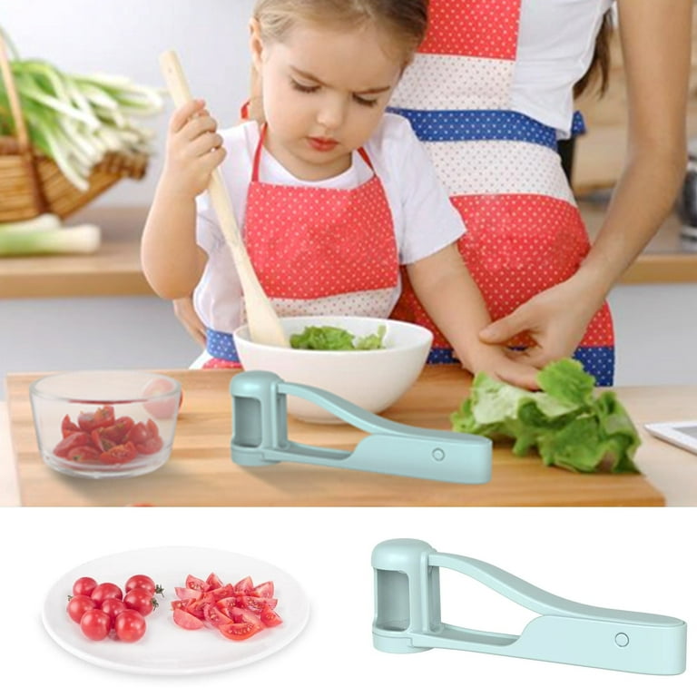 Grape Cutter Grape Slicer for Toddlers Baby, Grape Cherry Tomato Strawberry Cutter Quarter Slicer Tool for Vegetable Fruit Salad Cake Decoration