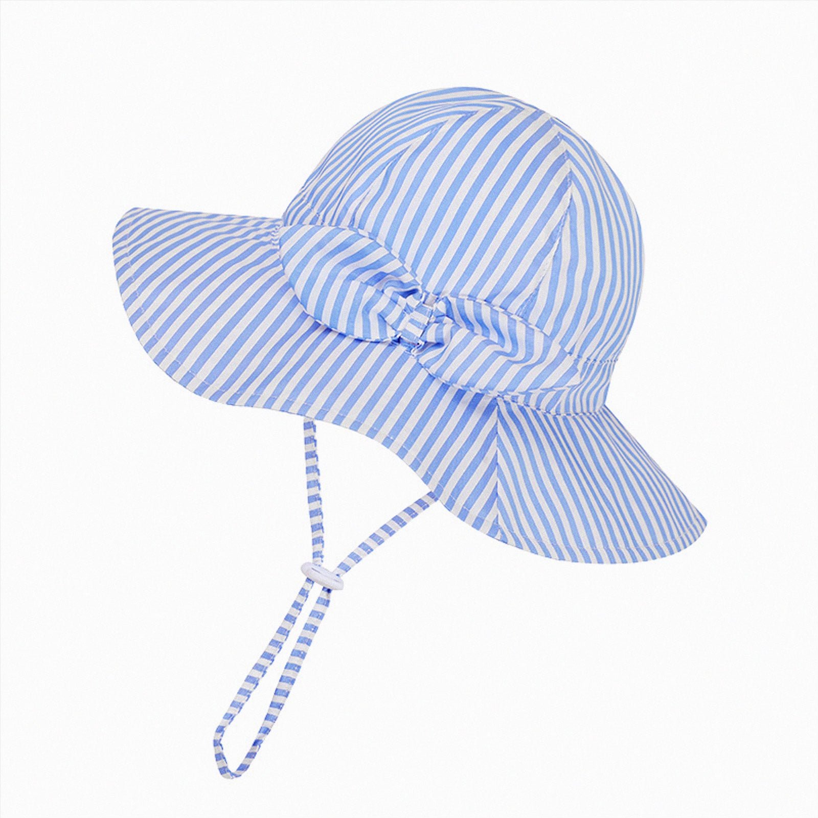 Toddler Sun Hat with Neck Flap UPF 50+ Adjusta 1T 2T 3T 4T 5T Baby Boys Girls Summer Beach Hat Kids Traveling Bucket Hat (Sizes 1-2 Years,Blue)
