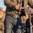 thumbnail image 2 of WHIPPY Western Belts for Men Women Cowboy Leather Embossed Belt for Jeans Gifts, 2 of 6