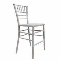 White Distressed WoodGrain™ Chiavari Barstool by Chivari