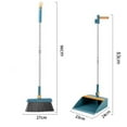 thumbnail image 2 of 2-in-1 Sweeping Broom and Dustpan Combo Set - Long Handle Brush with Upright Stand for Home, Office, School Accessory for Kitchen, Dorms, Bathroom- Cleaning Tool Kit, 2 of 2