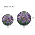 thumbnail image 6 of WOBOGO Purple Iris Acrylic Wall Clock Battery Operated 11.9in Silent No Tick Bedroom Living Room Office Classroom Decoration, 6 of 10