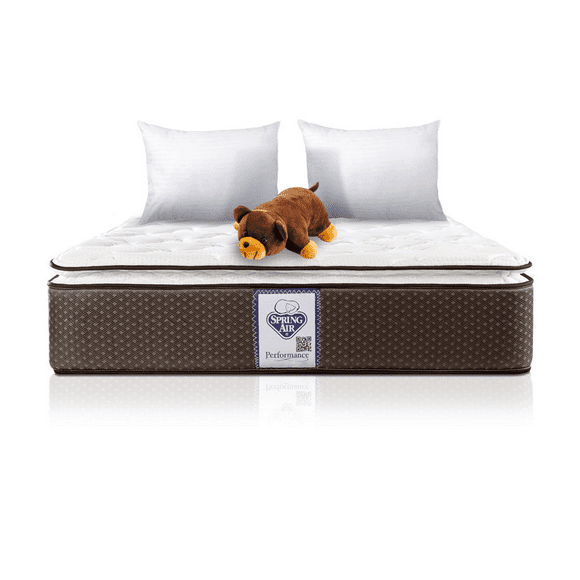 Colchón Spring Air Matrimonial Value con 2 Almohadas de Regalo y 1 Osito Spring Air