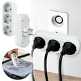 thumbnail image 1 of Klonfd Plug Socket German And European Compatible Socket Adapter Slot Plug For Kitchen And Travel (250V 16A), 1 of 6