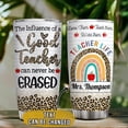 thumbnail image 2 of Teacher Tumbler Personalized Gifts For Teachers The Influence Of A Good Teacher Stainless Steel Tumblers Coffee Travel Mug Cup 20oz Birthday Christmas Appreciation Gift, 2 of 6