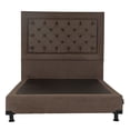 thumbnail image 2 of Box Base Cama King Size + Cabecera Mary Chocolate, 2 of 7