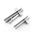 thumbnail image 6 of Mengshi Heavy Duty Invisible Pivot Hinge 304 Stainless Steel Hidden Door Hinges for 360°Rotating Secret Doors & Bookshelf Doors (Silver), 6 of 7
