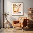thumbnail image 4 of Can I Have this With Oat Milk? - India Illustration Humor Coffee Quote Modern Art Pop Art Kitchen Decor Fruit Unframed Wall Art Print 30 x 40 inches, 4 of 13