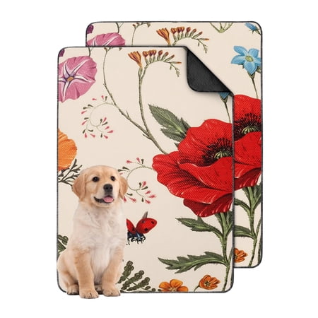 Effective Care 24x35 Inch Washable Puppy Pads Reusable Absorbent Wee Pads with Quick-Dry Layer and Spill-Proof Backing for Indoor Potty Training and Accidents.