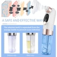 thumbnail image 5 of Aspirador de poros de circulación de agua, herramientas extractoras de espinillas con 6 cabezales de succión, dispositivo de belleza ajustable de 3 engranajes para hombres y mujeres, 5 of 5