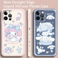 thumbnail image 3 of My Melody Cinnamoroll Sanrio Liquid Left Rope For Apple iPhone 15 14 13 12 11 XS XR X 8 7 SE Pro Max Plus Mini Back Phone Case FJH FJH, 3 of 6