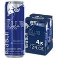 thumbnail image 4 of Red Bull Energy Drink, The Blue Edition, 12 Fl Oz, 4 Pack, 48 Fl Oz, 4 of 6
