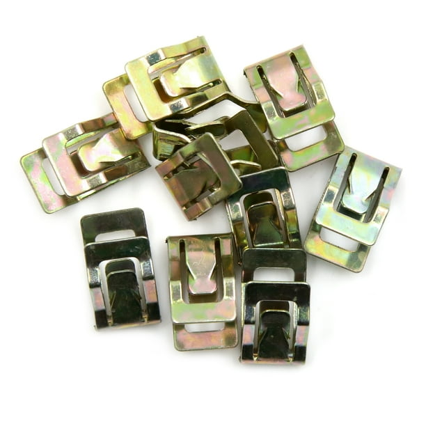 10pcs Universal Car Truck Console Instrument Panel Dash Trim Metal Retainer Clips