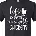 thumbnail image 4 of Inktastic Life is Better with Chickens T-Shirt, 4 of 5