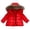 Red, variant on Krdevn Kids Hooded Winter Puffer Coat Warm Zip Up Outerwear Jacket for Boys Girls,3-4 Years