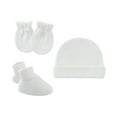 thumbnail image 1 of Clearance! Baberdicy Newborn Hat Gloves Foot Set Three Piece Multi Color Set White, 1 of 4