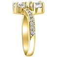 thumbnail image 2 of Pompeii 1.00Ct Forever Us 2 Stone Real Diamond Solitaire Engagement Ring 10k Yellow Gold, 2 of 4