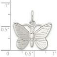 thumbnail image 4 of Sterling Silver Butterfly Charm (20 X 25) Made In India qc2565, 4 of 5