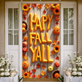 thumbnail image 4 of Seasonal Design Happy Fall Y'all Decorative Pumpkin Flowers Wooden Background for Thanksgiving Celebration Home Decor Autumn Gathering, 4 of 9