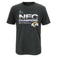 thumbnail image 2 of Youth Fanatics Heathered Charcoal Los Angeles Rams 2021 NFC Champions Locker Room Trophy Collection T-Shirt, 2 of 3