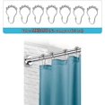 thumbnail image 2 of Barra de Cortina Baño, Barra de Cortina de Ducha Extensible, Tubo Barra para Cortina de Baño en L, Acero Inoxidable Ajustable y Extensible, Cortinero Curvo para Esquina, Fácil Instalación, 2 of 4