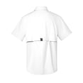 thumbnail image 3 of Men’s UPF 50+ Short Sleeve UV Protection Fishing Shirt, Breathable and Quick Dry White XXL, 3 of 7