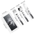 thumbnail image 2 of Zufioo Heart Illustration Print Children's Knife, Fork and Spoon Three-Piece Set, Toddler Safety Cutlery with Outer Box Suitable for Home and Kindergarten Use, 2 of 8