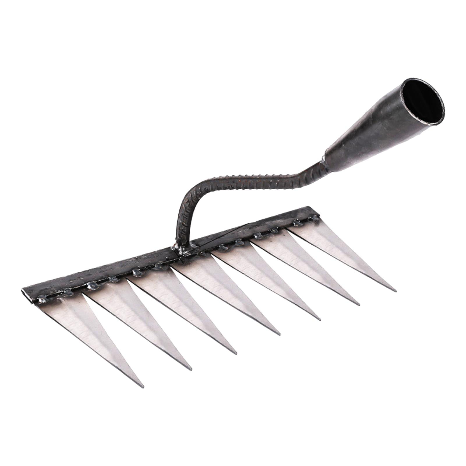 Niyanta 3 Prong Gardening Tool | Rust Proof Rake Designer Garden Tool |  Tool for Mixing or Tilling Compost and Garden Soil | Strong Sturdy Bold  Look