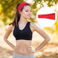 thumbnail image 1 of Bandeaux Sport Rouges pour Femmes Hommes Tissu Élastique Doux Antidérapant Bandeaux pour Cheveux pour Entraînement Quotidien Yoga Course Sports Unisexe, 1 of 4