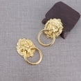 thumbnail image 1 of HINTRMENT 4pcs Lion Head Pull Handle Knobs Decorative Gold for Home Renovation, 1 of 7
