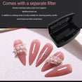 thumbnail image 3 of Nail Art Tool Clean Box, Compact Separate Filter Layer Nail Art Tool Cleaning Tray  for Jewelry, 3 of 8