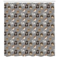 thumbnail image 3 of Ambesonne Dogs Shower Curtain, Different Dog Breeds Art, 69"Wx70"L, Grey and Multicolor, 3 of 3