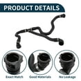 thumbnail image 4 of Manguera del radiador Unique Bargains No.17127609532 para BMW F32 428Xi 2.0L 2014-2017 Tubo de refrigerante de goma negro 1 Pc, 4 of 6