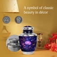 thumbnail image 5 of MUKTIVE Daisy Funeral Urns for Adult Ashes Women - Large Urn for Human Ashes Adult - Purple Memorial Urn for Mom & Dad - 10 Inch Urns for Funeral Grandfather, 5 of 7