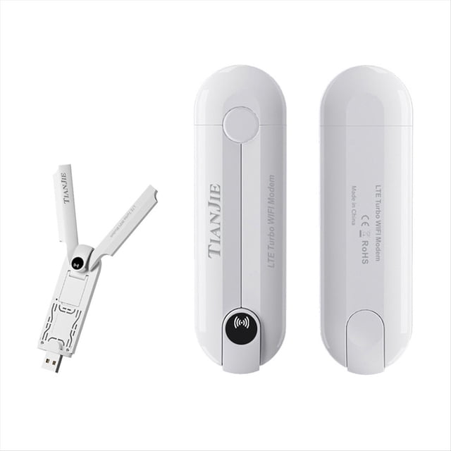 Módem USB 4G, Enrutador WiFi de Doble Antena con Ranura para Tarjeta SIM, Módem WiFi de Alta Velocidad de 150 Mbps, Versión Asiática
