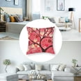 thumbnail image 5 of nygtbtfer Throw Pillow Cover, Couch Pillows Covers, Pack of 2 Holiday Throw Pillow Covers, Pink Flower Heart, Decorative Throw Pillow Covers, Throw Pillows Covers White, 5 of 7