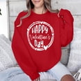 thumbnail image 4 of Amzcrzy Chandails pour Femmes Imprimé Mode Rouge Chandails Valentines Day Décontractés Manches Longues Col Rond Cadeaux Valentines Tops Valentines Day pour Femmes, 4 of 7