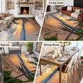 thumbnail image 6 of Summer Beach Sunset Landscape Area&nbsp;Rug 6x9ft Coastal Ocean Palm Tree Cloud Boat Non-Slip&nbsp;Washable Square&nbsp;Rugs Soft Felt Indoor Floor Mat for Bedroom Kitchen Living Room Bathroom, 6 of 9