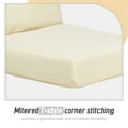 thumbnail image 6 of Aoodor 4-Piece Outdoor Chair Cushion 45 x 22 x 4 Inch Patio Furniture Seat Cushion - cream yellow, 6 of 7