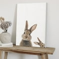 thumbnail image 5 of WFSposter Rabbit Canvas Wall Art Cute Animal Artwork Nursery Bunny Picture Baby Animal Painting Funny Animal Art Print Bunny Rabbit Wall Art Watercolor Nursery Print Bunny Poster for Girls Room, 5 of 7