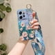 thumbnail image 1 of Carcasa De Teléfono Inteligente Para Xiaomi Redmi Note 12S 12 11 11S Pro + Plus 12C 5G 4G Funda Con Pulsera + Correa Cuerda Bling Flor Softcase Púrpura Cubierta Trasera Note12 12Pro + Note12Pro, 1 of 4