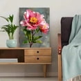 thumbnail image 5 of Pink Peony Floral Canvas Print, Modern Botanical Flower Lover Gift Bedroom Living Room Home Wall Decor Art, 5 of 8