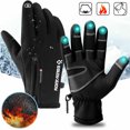 thumbnail image 4 of ZOELNIC Unisex Touch Screen Gloves Waterproof Running Ski Sports Anti-slip Winter Warm Gloves for Men Women(Gray,L), 4 of 6
